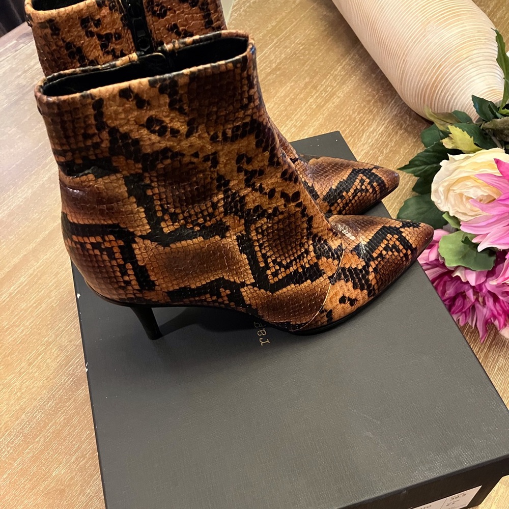 - New rag & bone Golden Brown Beha Moto Booties - Picture 2 of 11